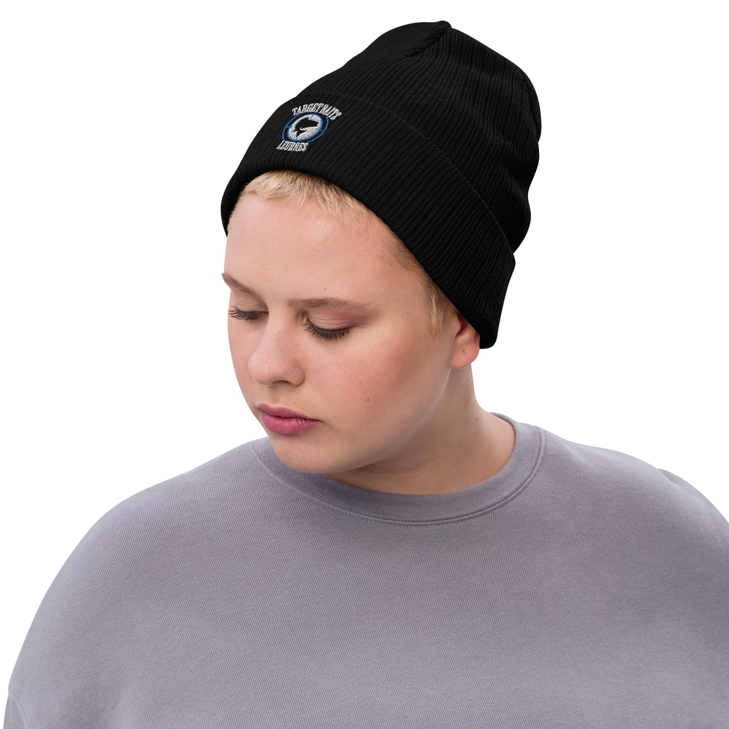 Tuque à revers Unisexe - Logo Bleu