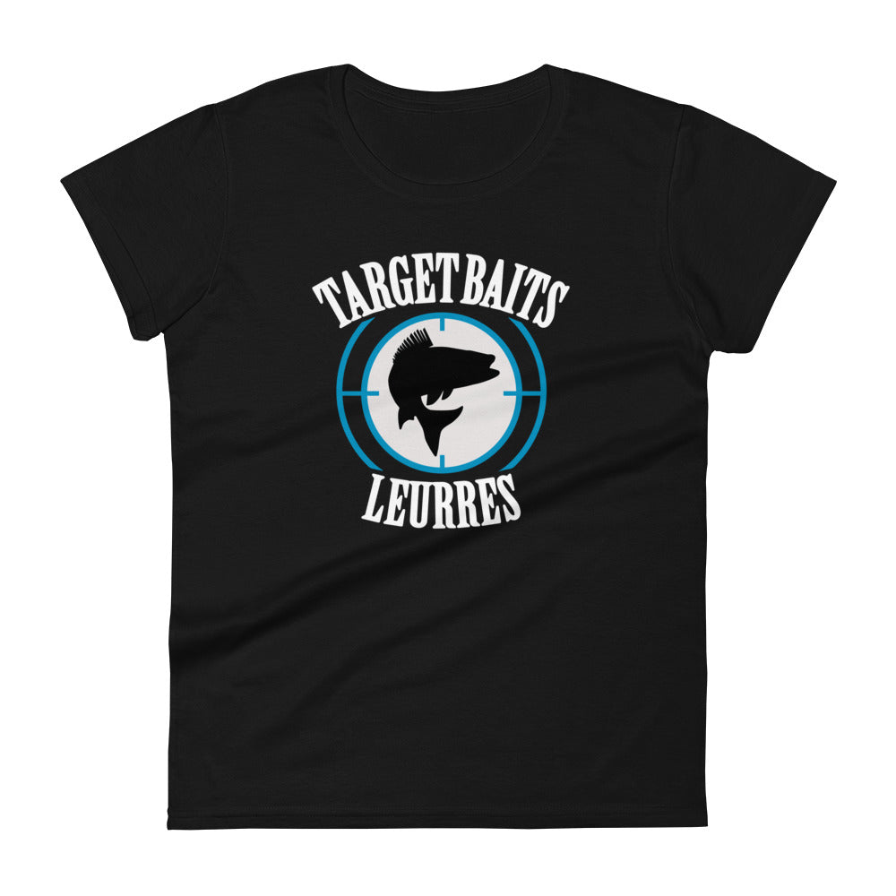 T-shirt à Manches Courtes Femmes - Logo Bleu