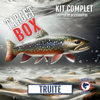 Trout fishing kit for brook, rainbow, brown and golden trout in Quebec rivers and at outfitters