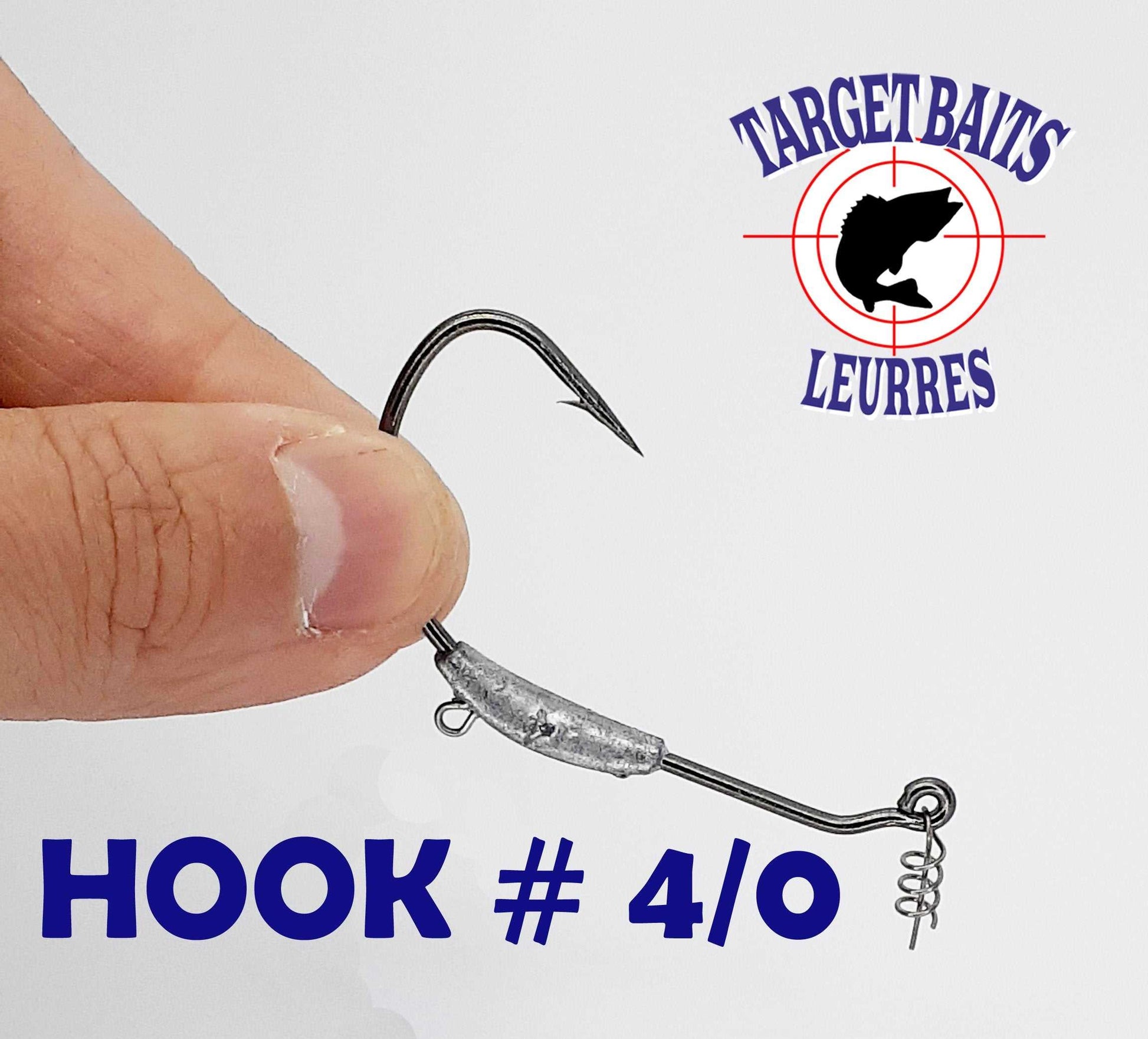 30X Weedless Fishing Hooks ANTI-SNAG Wide Gape Drop Shot #4,#2,#1,#1/0,#2/0  Bass