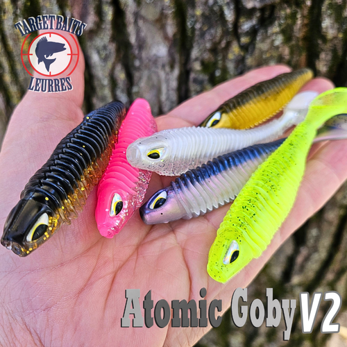 atomic goby v2 fat body leurre doré achigan truite grise