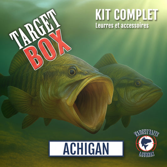 coffret de peche a l'achigan grande et petite bouche kit complet ensemble de pêche quebec