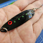 cuillere de peche ondulante noire