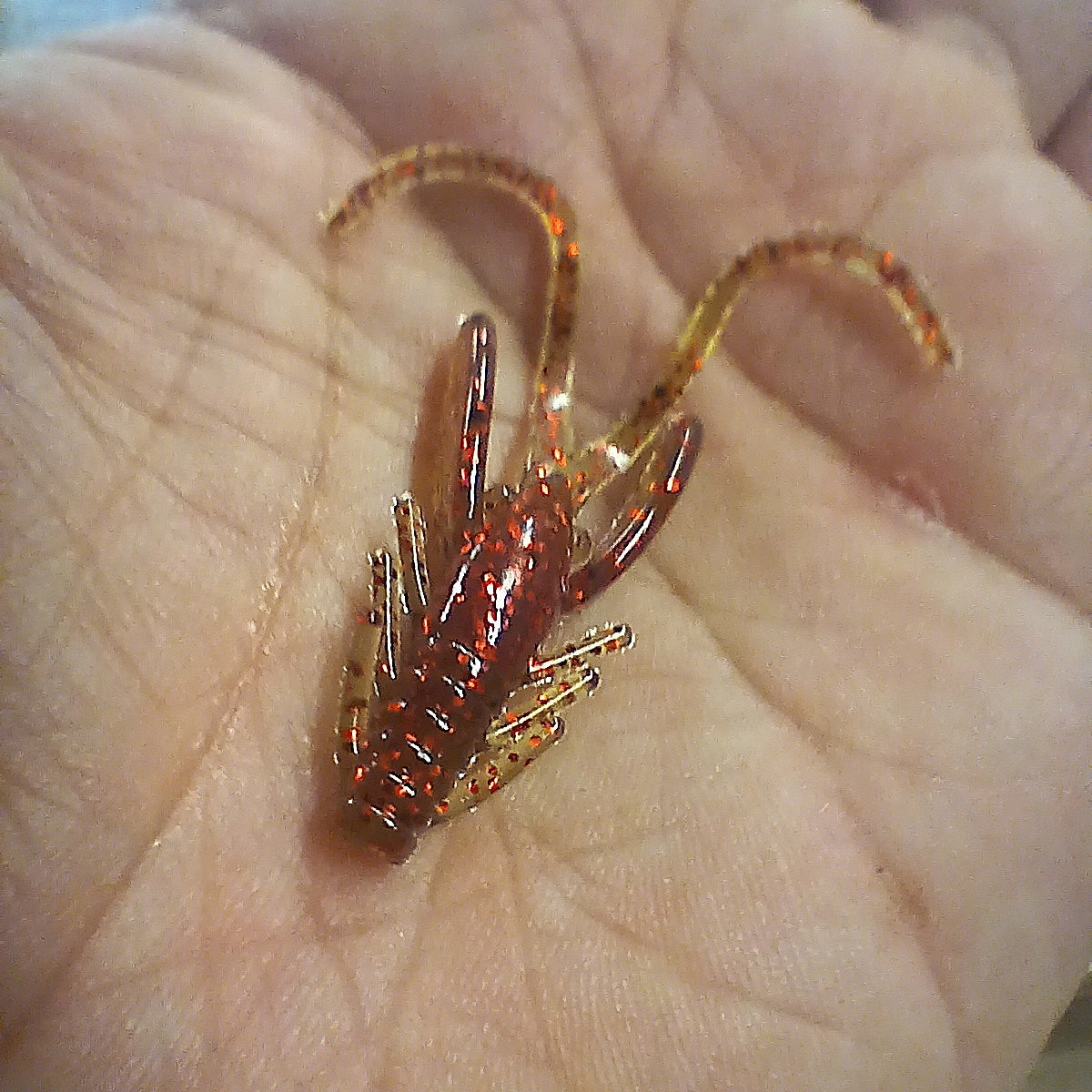 Leurre souple Mini Craw 1,5 po, Motor Oil.