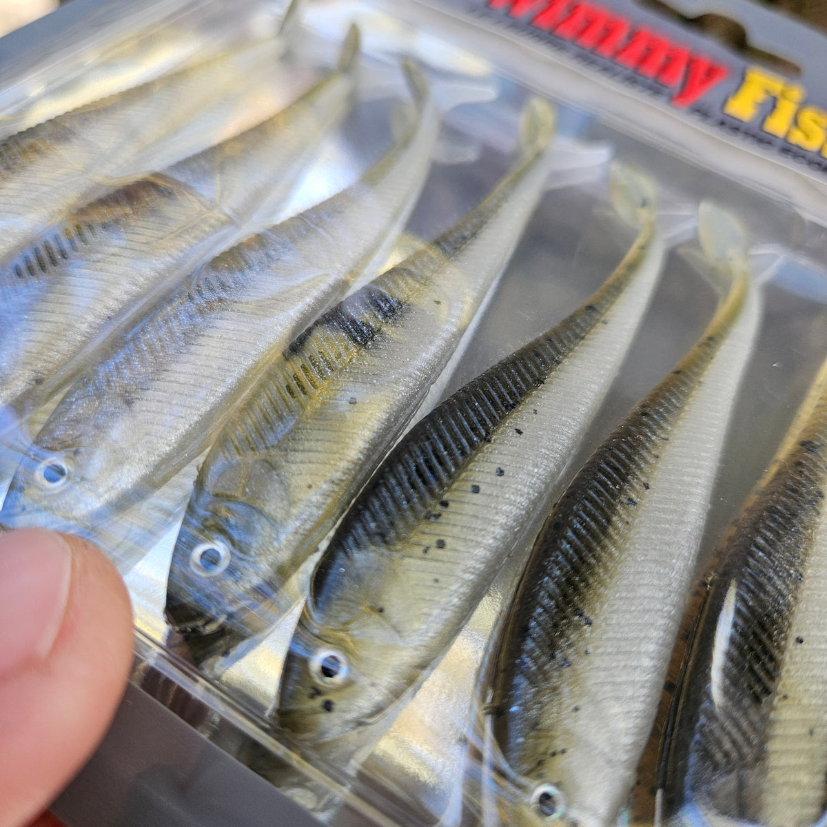 swimmy fish 3.5 pouces smelt dos noir eperlan