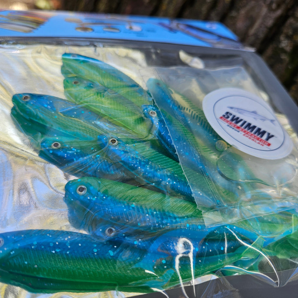 swimmy fish scent attractant bleu electrique