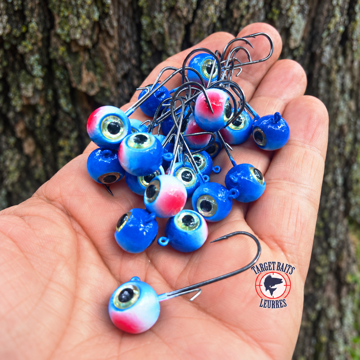 Tête de Jig Eyes 3D, Ice Blue.