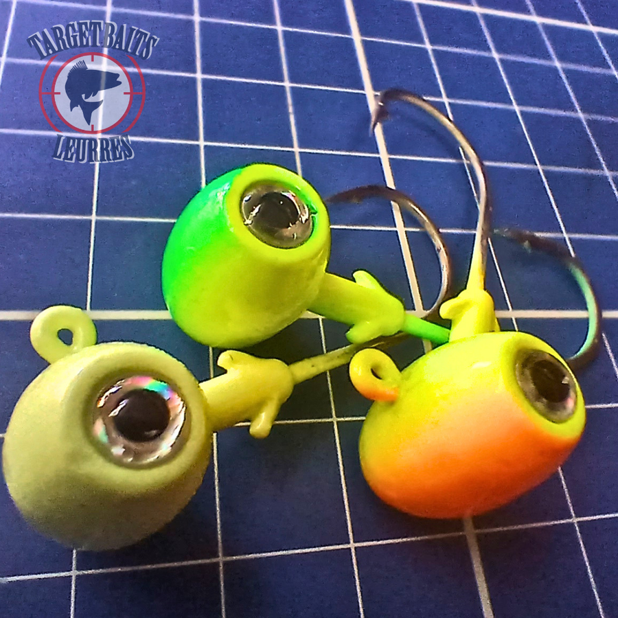 Tête de Jig Olive Eyes 3D