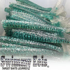 Green Mackerel Swimmy Eel lure for striped bass in Miramichi