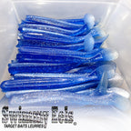Leurre souple Swimmy Eel 7 Vrac, BLEU GLITTER.