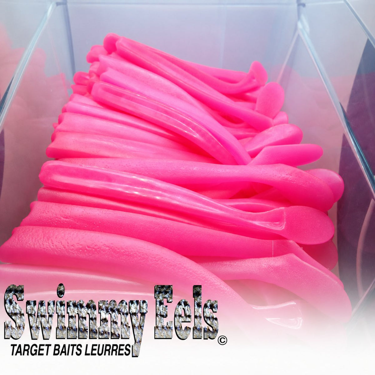 Leurre souple Swimmy Eel 7 Vrac, BUBBLE PINK.