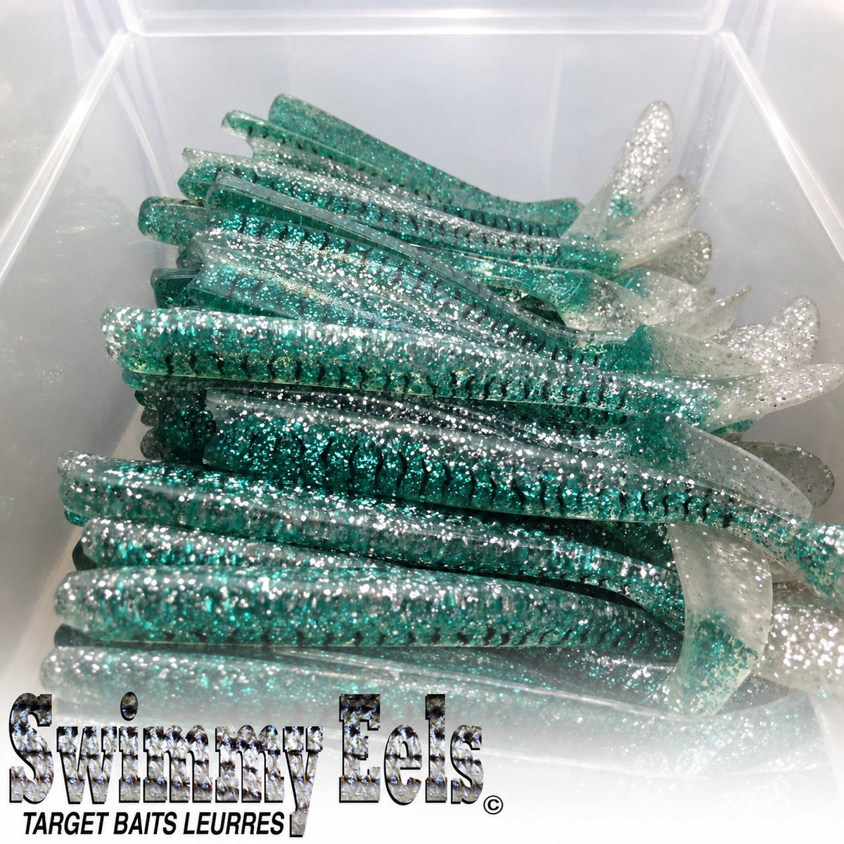 Leurre souple Swimmy Eel 9 Vrac, VERT MAQUEREAU.