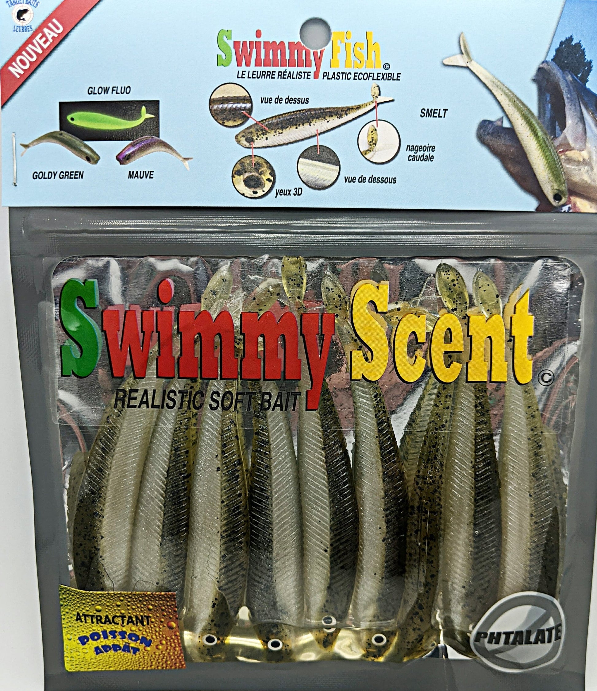 fish lure smell Swimmy Fish Scent 3.5" – Target Baits Leurres