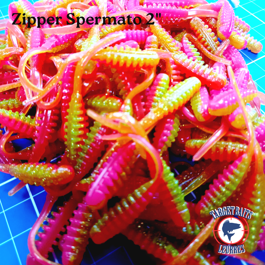 Leurre souple Zipper Spermato, Funky Hot Chicken.